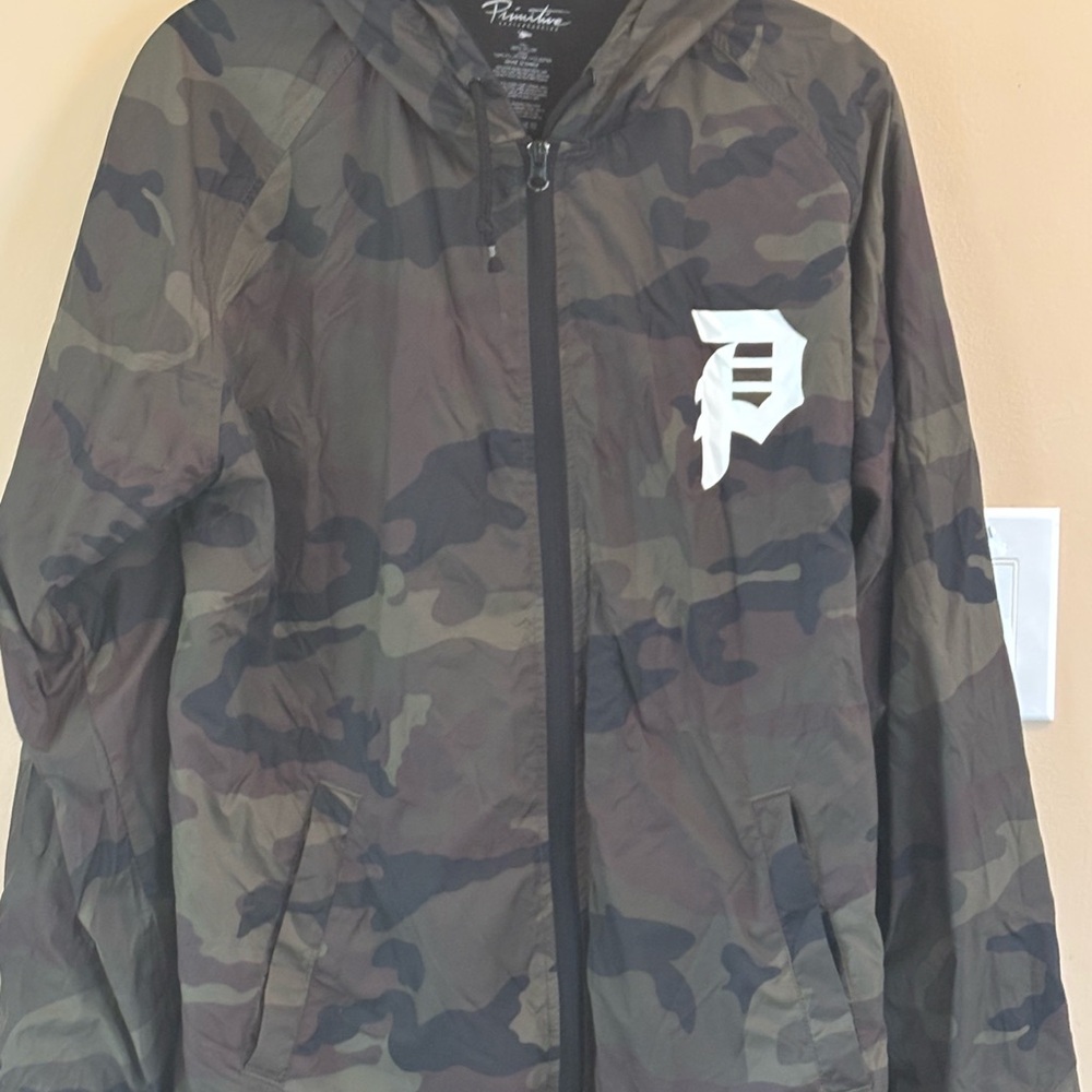 Primitive Camouflage Hooded Jacket Mens Medium